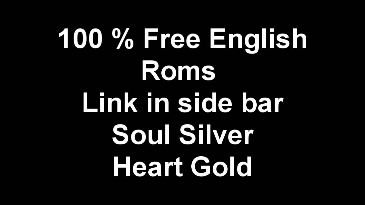 pokemon heart gold and soul silver rom
